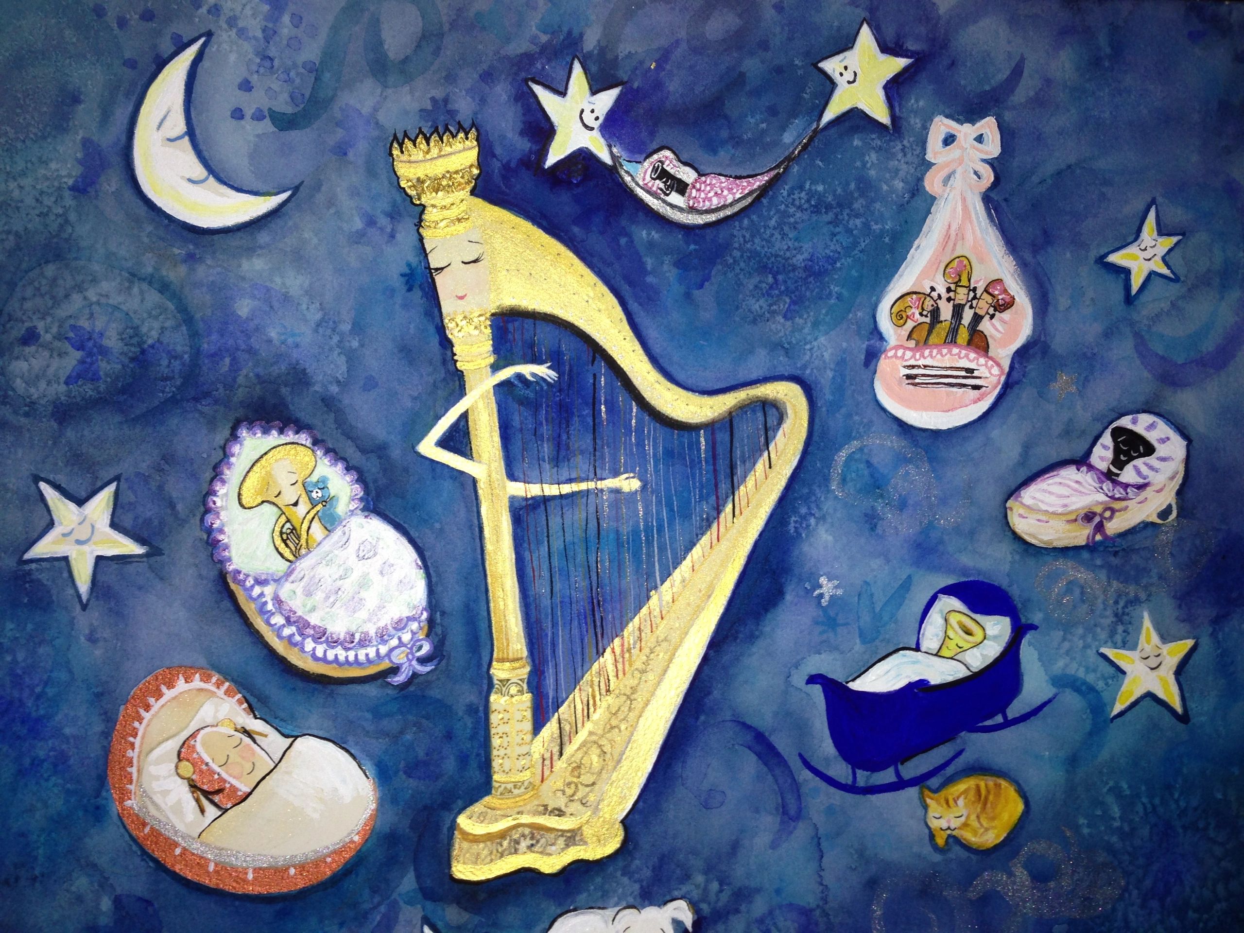 Haley the Harp illustration